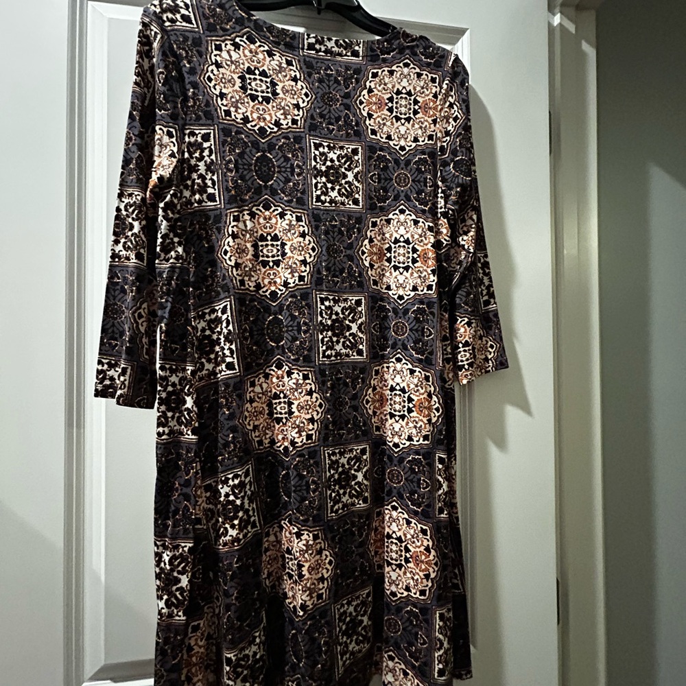 LOFT Multicolor Patterned Dress - Picture 2 of 6